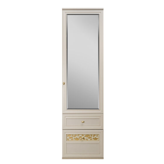 Шкаф комбинированный с зеркалом Белла (прихожая) ШК