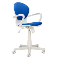 Кресло офисное РК 14 Россия синий TW 10  белый пластик