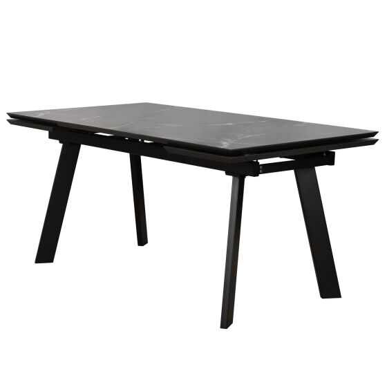 Стол раздвижной ALTEZA FOUR 140 (80)х90 Камень Темный Черный