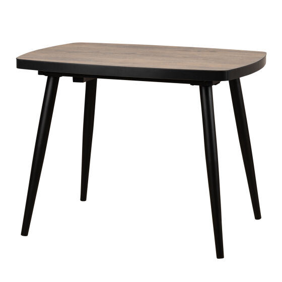 Стол раздвижной TINTO 100  (100) х70 (30) ДУБ ВИНТАЖНЫЙ COMPAKT CER ЧЕРНЫЙ