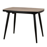 Стол раздвижной TINTO 100  (100) х70 (30) ДУБ ВИНТАЖНЫЙ COMPAKT CER ЧЕРНЫЙ