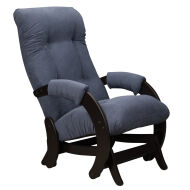 Кресло-качалка гляйдер Комфорт модель 68 Verona Denim Blue/Венге
