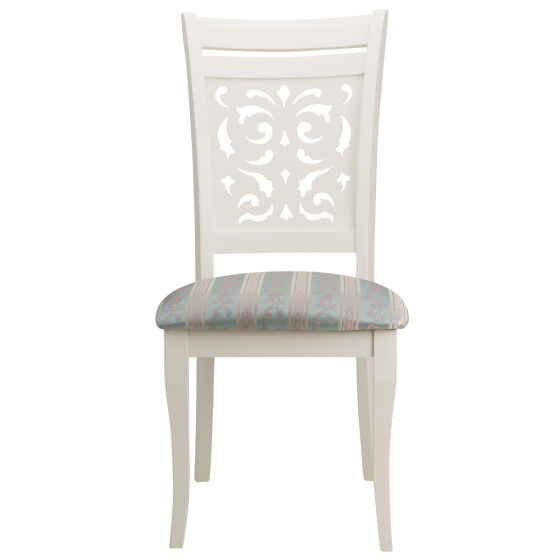Стул Siena ivory white/бирюзовая ткань(SA-SC)