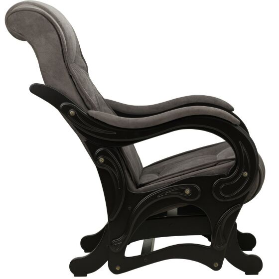Кресло-качалка глайдер Комфорт модель 78 Verona Antrazite Grey/Венге
