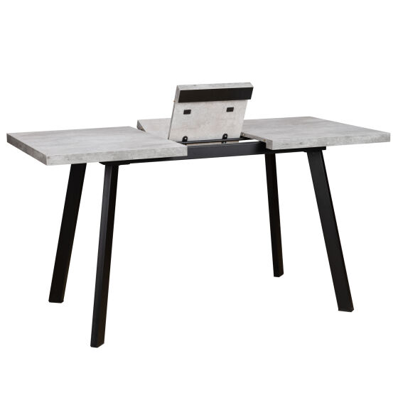 Стол раздвижной BORG 110(142)х70 Серый сланец Черный