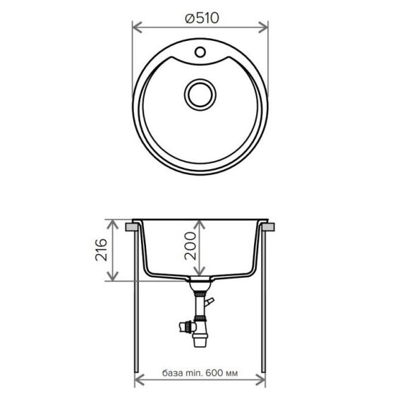 Мойка Polygran TOLERO Classic R-108E №701 Серый