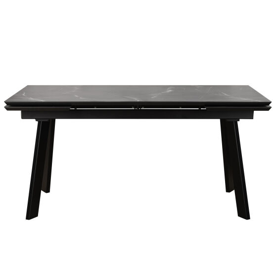 Стол раздвижной ALTEZA FOUR 140 (80)х90 Камень Темный Черный
