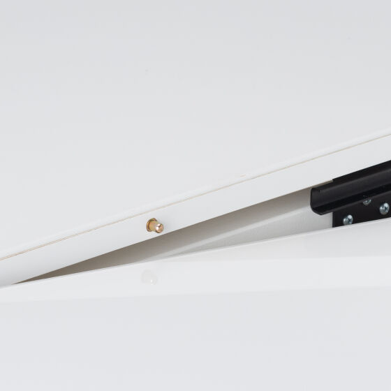 Стол круглый раздвижной со стеклом RONDO 110(145) Белый оптивайт Белый