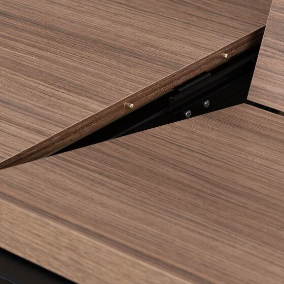 Стол раздвижной LEONEL 110 (145)х80 Орех Черный