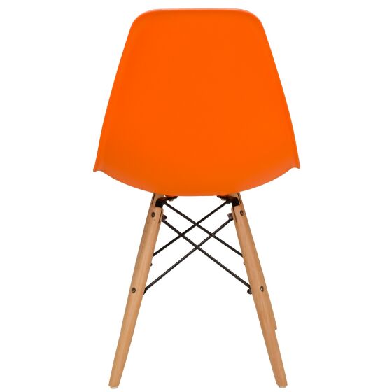 Стул Secret De Maison CINDY (EAMES) дерево береза/пластик оранжевый