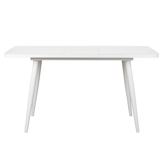 Стол раздвижной со стеклом BORG RADIAL 110(142)х70 Белый оптивайт Белый