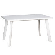 Стол раздвижной со стеклом LEON LUX RADIAL 140 (180)х85 Белый Оптивайт Белый