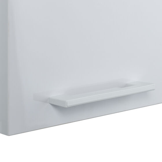 Шкаф подвесной вертикальный DOMENIСA 300 ПРАВЫЙ  ручка внизу ШВ-02 белый бриллиант белый глянец