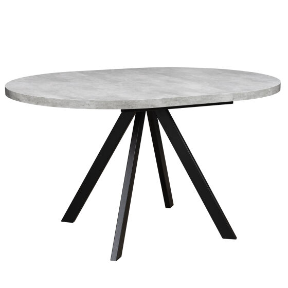 Стол круглый раздвижной RONDO 100(145) Серый сланец Черный