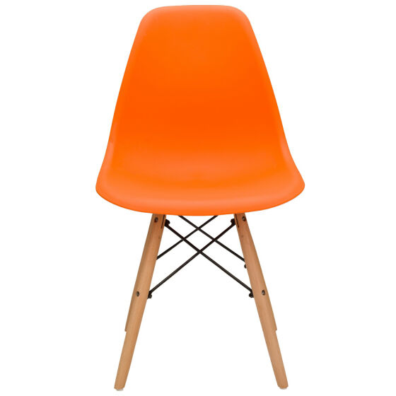 Стул Secret De Maison CINDY (EAMES) дерево береза/пластик оранжевый