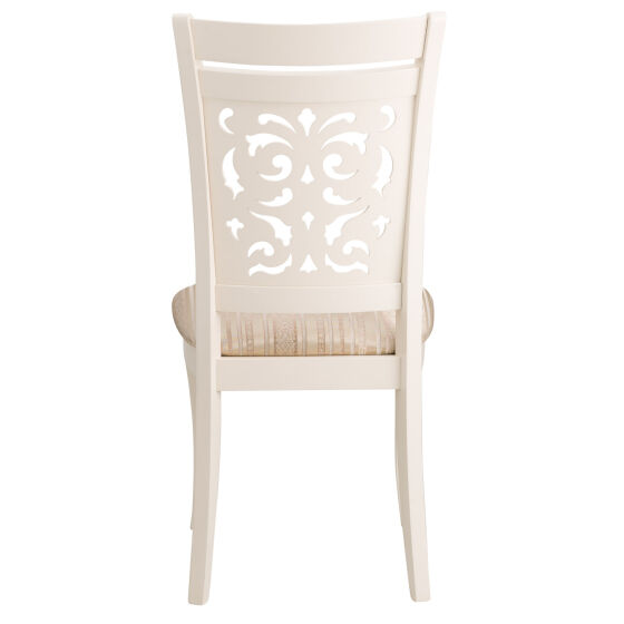 Стул Siena ivory white/слоновая кость/беж ткань/рис золотистый(SA-SC)