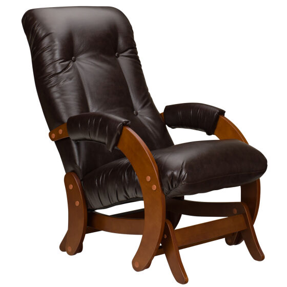 Кресло-качалка гляйдер Комфорт модель 68 орех/Oregon perlamutr 120
