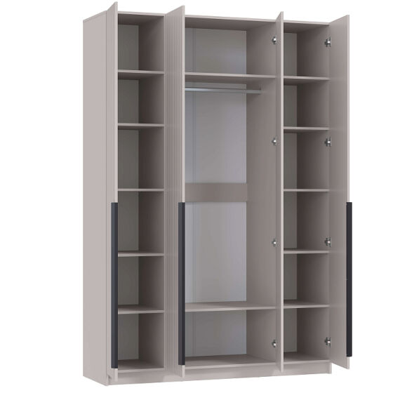 Шкаф 4х створчатый Брандо 67.13 кашемир МДФ кашемир 2400