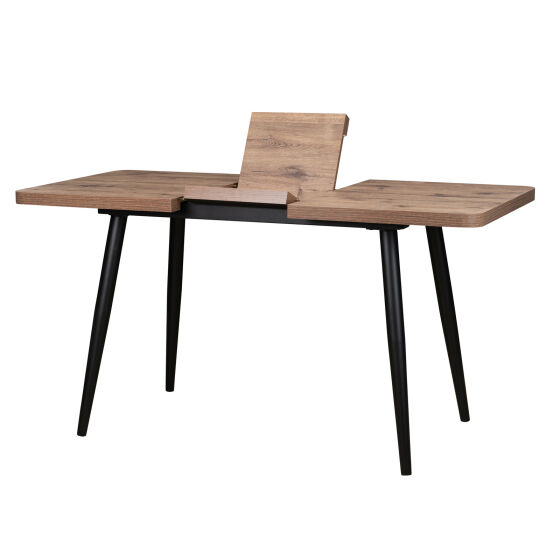 Стол раздвижной BORG RADIAL 120(160)х80 Дуб веллингтон Черный