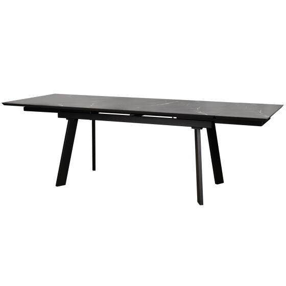 Стол раздвижной ALTEZA FOUR 140 (80)х90 Камень Темный Черный