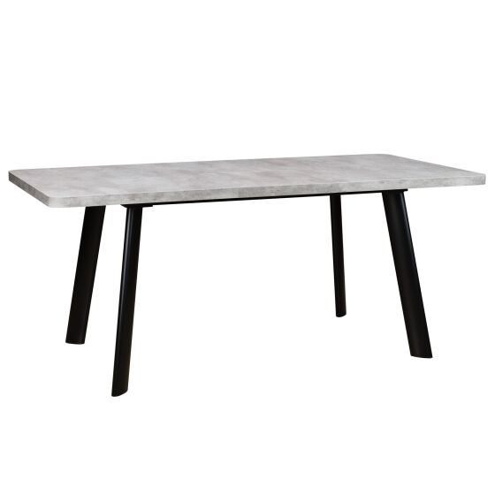 Стол раздвижной LEON LUX RADIAL 140 (180)х85 Серый сланец Черный