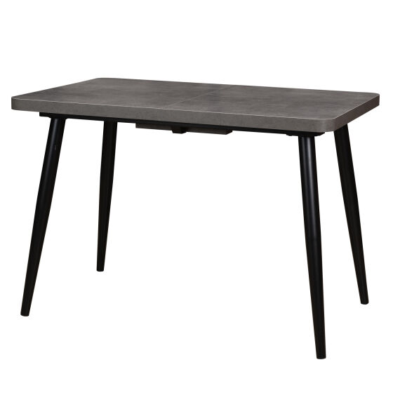 Стол раздвижной BORG RADIAL 110(142)х70 Дымчатая керамика Черный