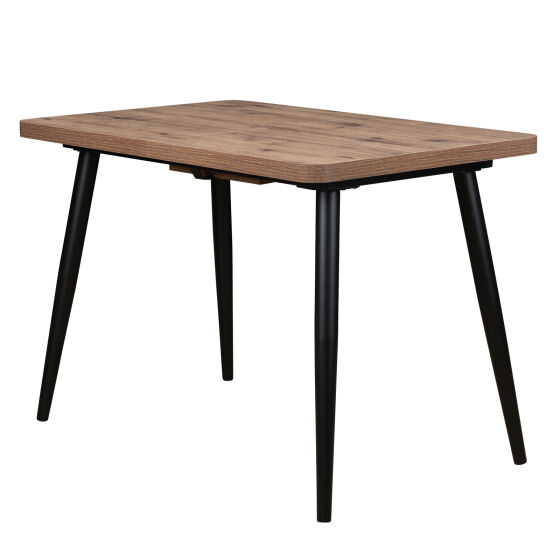 Стол раздвижной BORG RADIAL 120(160)х80 Дуб веллингтон Черный