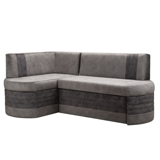 Диван угловой со спальным местом Чикаго 184*116 Goya grey/Goya grafit 5кат левый