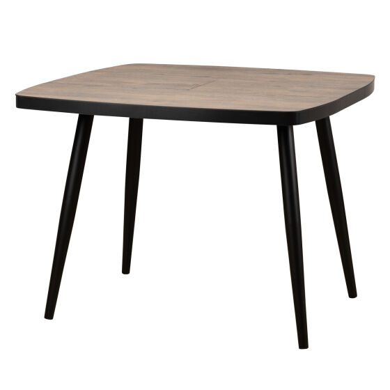 Стол раздвижной TINTO 100  (100) х70 (30) ДУБ ВИНТАЖНЫЙ COMPAKT CER ЧЕРНЫЙ