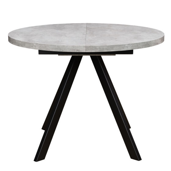 Стол круглый раздвижной RONDO 100(145) Серый сланец Черный