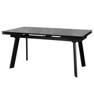 Стол раздвижной ALTEZA FOUR 140 (80)х90 Камень Темный Черный