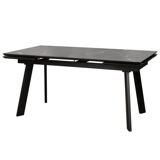 Стол раздвижной ALTEZA FOUR 140 (80)х90 Камень Темный Черный
