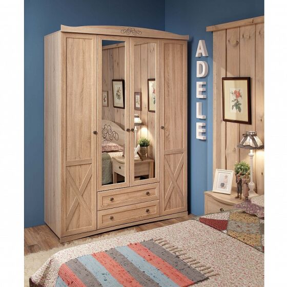 Шкаф для одежды и белья Adele 9 (спальня) дуб сонома