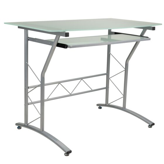 ST-F1018 Стол компьютерный стекло матовое frosted