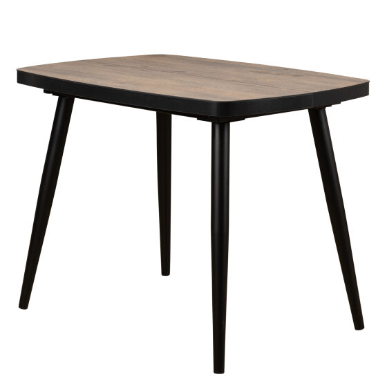 Стол раздвижной TINTO 100  (100) х70 (30) ДУБ ВИНТАЖНЫЙ COMPAKT CER ЧЕРНЫЙ