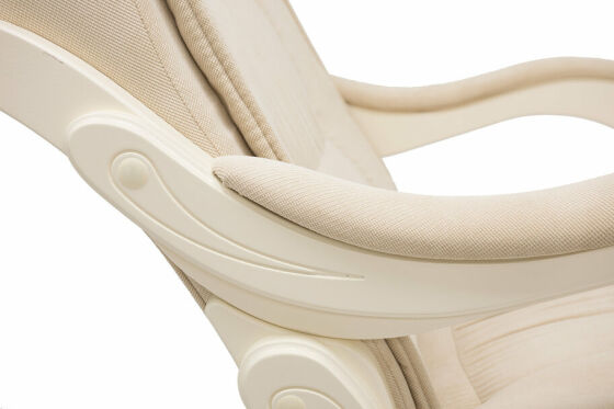 Кресло-качалка глайдер Комфорт модель 78 Verona Vanilla/Дуб Шампань