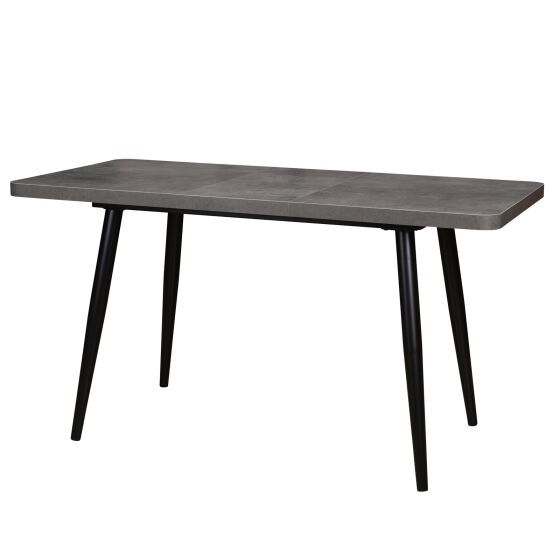 Стол раздвижной BORG RADIAL 110(142)х70 Дымчатая керамика Черный