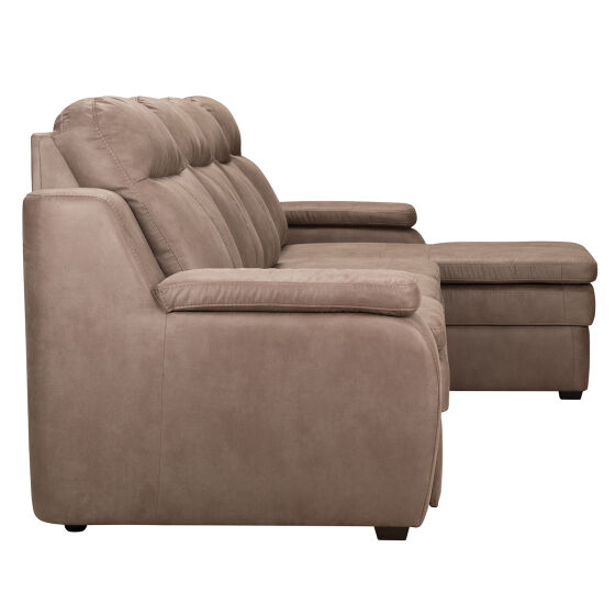 Диван кровать Guinness Д3 (Бл+3ру+Бп) Matador Taupe/Опора декор.165х90х40 Орех