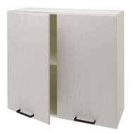 Шкаф кухонный верхний 800 тип B KRONO 8685 Белый /Lapaco Сacao Latte 873