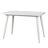 Стол раздвижной со стеклом BORG RADIAL 110(142)х70 Белый оптивайт Белый