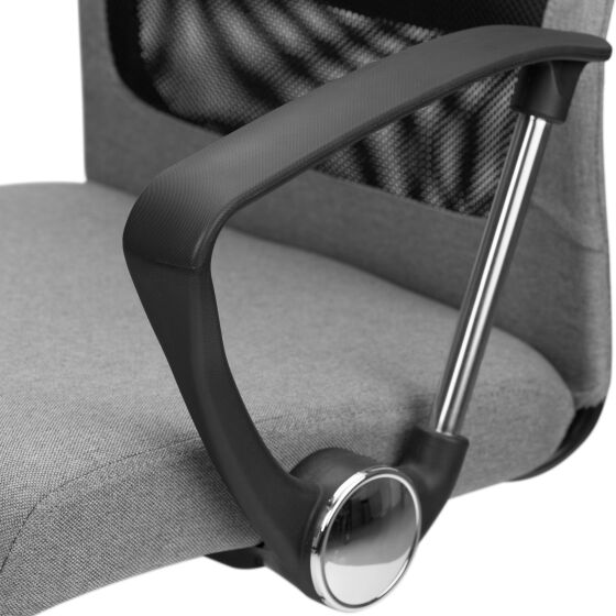 PROFIT Кресло ткань серый/черный
