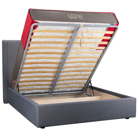 Кровать СЕНАТОР 140х200 с ПМ Велюр 31