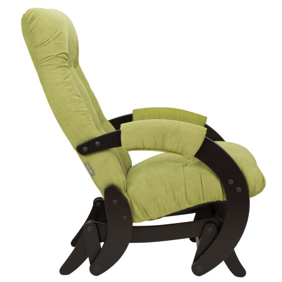 Кресло-качалка гляйдер Комфорт модель 68 Венге/Verona Aplle Green