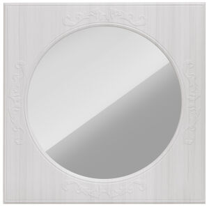 Зеркало навесное Каролина вудлайн кремовый/сандал белый/зеркало
