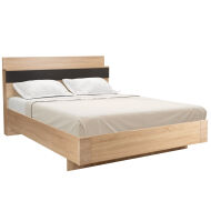 Кровать LUCIDO (спальня) Кр-01 160 с настилом дуб сонома/антрацит