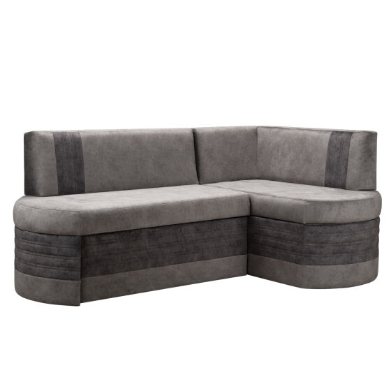 Диван угловой со спальным местом Чикаго 184*116 Goya grey/Goya grafit 5кат правый