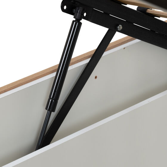 Кровать АЙРИС 306 Люкс 180 основание универсальное сПМ Белый Дуб золотистый