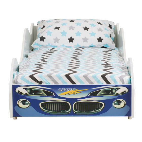 Детская кровать-машина Бельмарко Молния с матрасом