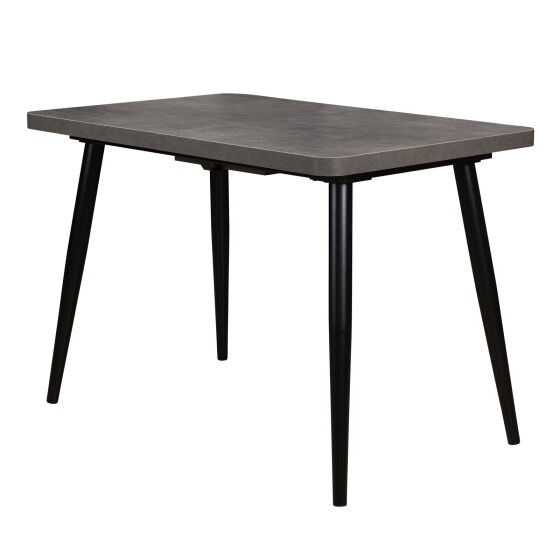 Стол раздвижной BORG RADIAL 120(160)х80 Дымчатая керамика Черный