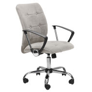 Кресло офисное РК 160 М велюр Тедди 024 Светло Серый